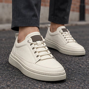 Alderic Men's Leather Dress Sneakers - White - Men's Footwear > Sneakers > Dress Sneakers - Michael Verde - Image 1