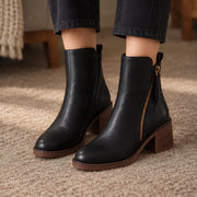 Avalon Women's Leather Ankle Boots - Black - Women's Boots - Michael Verde - Image 2