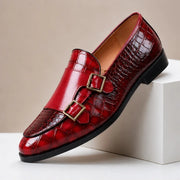 Avenel Formal Leather Loafers - Red - genuine leather - Michael Verde - Image 4