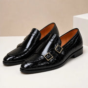 Avenel Formal Leather Loafers - Black - men's loafers - Michael Verde - Image 2
