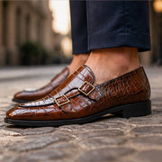 Avenel Formal Leather Loafers - Brown - Shoes - Michael Verde - Image 1