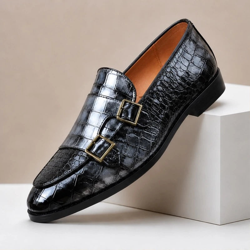 Avenel Formal Leather Loafers - Silver - genuine leather - Michael Verde - Image 4