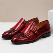 Avenel Formal Leather Loafers - Red - formal loafers - Michael Verde - Image 3