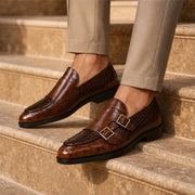 Avenel Formal Leather Loafers - Brown - men's loafers - Michael Verde - Image 2