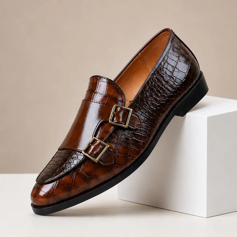 Avenel Formal Leather Loafers - Brown - genuine leather - Michael Verde - Image 4