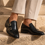 Avenel Formal Leather Loafers - Black - Shoes - Michael Verde - Image 1