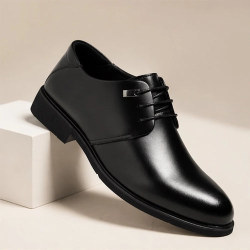 Berwick Leather Derby Shoes - Black - Men's Footwear > Dress Shoes > Derby Shoes - Michael Verde - Image 1
