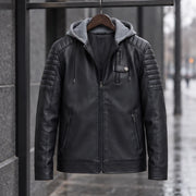 Blaise Men's Hooded Quilted-Sleeve Jacket - Classic Black - Chest Pocket Jacket - Michael Verde - Image 3