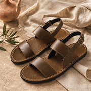Bridlington Leather Sandals - Brown - Sandals - Michael Verde - Image 1
