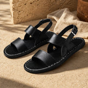 Bridlington Leather Sandals - Black - Sandals - Michael Verde - Image 1