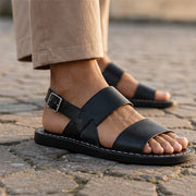 Bridlington Leather Sandals - Black - leather sandals - Michael Verde - Image 3