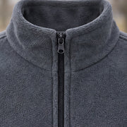 Cedric Men's Relaxed Fit Full-Zip Fleece Jacket - Gray - Product Type: Jackets - Michael Verde - Image 4