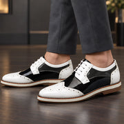 Channing Men's Two-Tone Brogue Oxfords - White - mens shoes - Michael Verde - Image 2