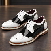 Channing Men's Two-Tone Brogue Oxfords - White - Shoes - Michael Verde - Image 3