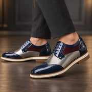 Channing Men's Two-Tone Brogue Oxfords - Navy - mens shoes - Michael Verde - Image 2