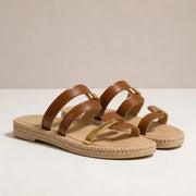 Cirelle Braided Sole Comfort Sandals - Brown - women's sandals - Michael Verde - Image 2