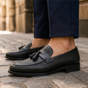 Clarendon Leather Tassel Slip-On Loafers - Black - Men's Footwear > Tassel Loafers - Michael Verde - Image 4