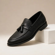 Clarendon Leather Tassel Slip-On Loafers - Black - male - Michael Verde - Image 3
