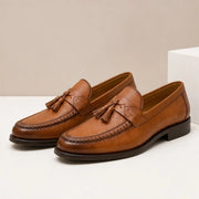 Clarendon Leather Tassel Slip-On Loafers - Brown - Shoes - Michael Verde - Image 2