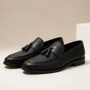 Clarendon Leather Tassel Slip-On Loafers - Black - Shoes - Michael Verde - Image 2