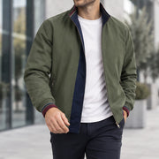 Conrad Men's Reversible Harrington Jacket - Military Green - Catalog Group: Clothing - Michael Verde - Image 2