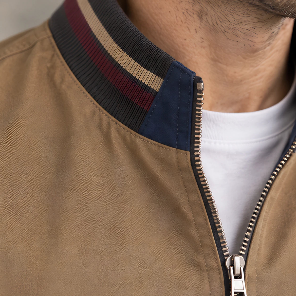 Conrad Men's Reversible Harrington Jacket - Khaki - Product Type: Jackets - Michael Verde - Image 4