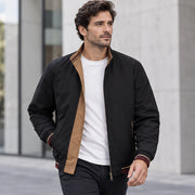 Conrad Men's Reversible Harrington Jacket - Black - Catalog Group: Clothing - Michael Verde - Image 2