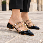 Elladine Women's Studded Slip-On Mule - Black - Women's - Michael Verde - Image 2