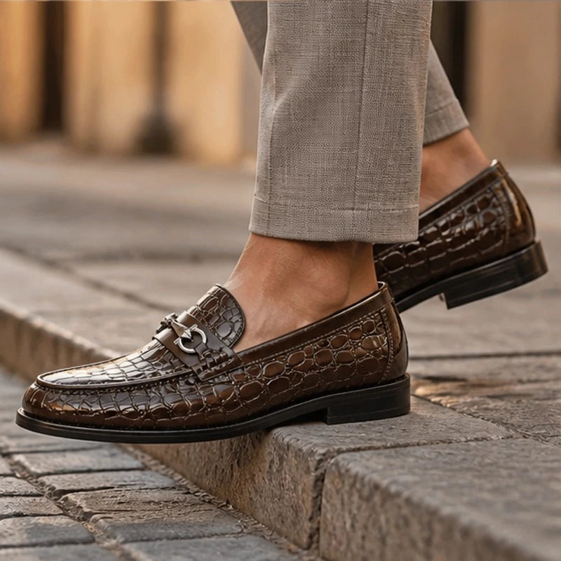 Ellard Leather Loafers - Coffee Brown - men's loafers - Michael Verde - Image 2