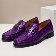 Ellard Leather Loafers - Purple - leather loafers - Michael Verde - Image 3
