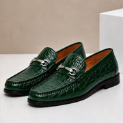 Ellard Leather Loafers - Green - leather loafers - Michael Verde - Image 3