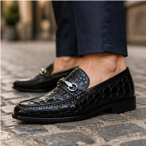 Ellard Leather Loafers - Black - Shoes - Michael Verde - Image 1
