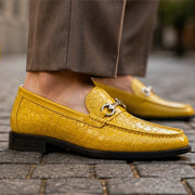 Ellard Leather Loafers - Yellow - Shoes - Michael Verde - Image 1