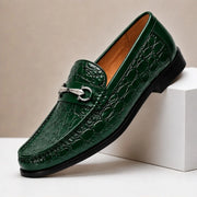 Ellard Leather Loafers - Green - cowhide leather - Michael Verde - Image 4