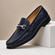 Ellard Leather Loafers - Blue - cowhide leather - Michael Verde - Image 4
