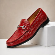 Ellard Leather Loafers - Red - cowhide leather - Michael Verde - Image 4