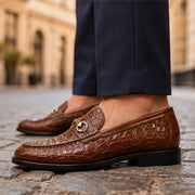 Ellard Leather Loafers - Brown - Shoes - Michael Verde - Image 1