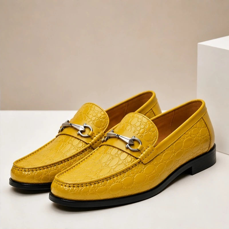 Ellard Leather Loafers - Yellow - leather loafers - Michael Verde - Image 3
