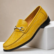 Ellard Leather Loafers - Yellow - cowhide leather - Michael Verde - Image 4