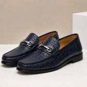 Ellard Leather Loafers - Blue - leather loafers - Michael Verde - Image 3