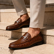 Ellard Leather Loafers - Brown - men's loafers - Michael Verde - Image 2