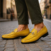 Ellard Leather Loafers - Yellow - men's loafers - Michael Verde - Image 2