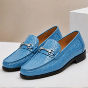 Ellard Leather Loafers - Sky Blue - leather loafers - Michael Verde - Image 3