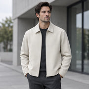 Ellery Men's Textured Woven Zip Jacket - Apricot - Men's Clothing > Outerwear > Zip Jackets - Michael Verde - Image 1