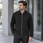 Ellery Men's Textured Woven Zip Jacket - Black - Men's Clothing > Outerwear > Zip Jackets - Michael Verde - Image 1