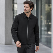 Ellery Men's Textured Woven Zip Jacket - Black - Catalog Group: Clothing - Michael Verde - Image 2