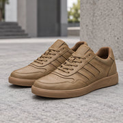 Emric Men's Leather Low-Top Sneakers - Khaki - Sneakers - Michael Verde - Image 2