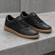 Emric Men's Leather Low-Top Sneakers - Black - Sneakers - Michael Verde - Image 2