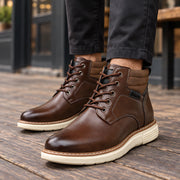 Enzo Men's Leather Chukka Boots - Dark Brown - Men's Footwear > Boots > Chukka Boots - Michael Verde - Image 1