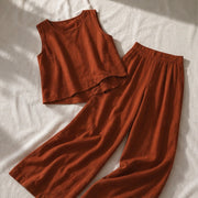 Estelle Two Piece Pants Set - Fire Orange - women's set - Michael Verde - Image 2